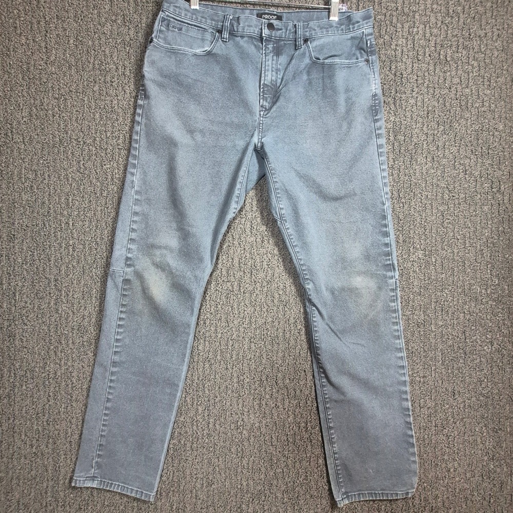 Proof Rover Pants Mens 35x32 Gray 5-Pocket Stretch Sorbtek P-530-02